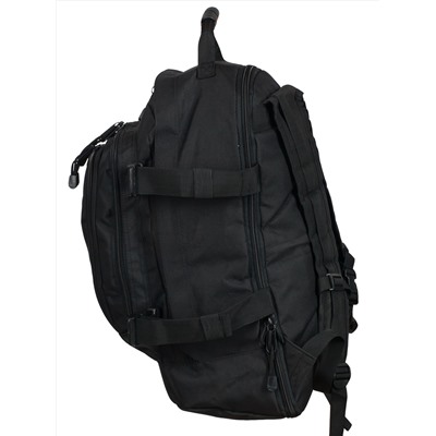 Трехдневный рейдовый рюкзак Expandable Backpack (40 литров, черный) - Удобные регулируемые лямки с вентилируемыми сетчатыми накладками. Форма лямок позволяет комфортно носить рюкзак, а также облегчает процесс одевания/снятия №248