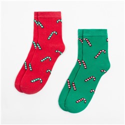 Носки женские новогодние KAFTAN New year размер 36-40 (23-25 см), набор 2 пары