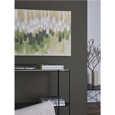 Панно декоративное с ручной росписью By Feel, 140х70 см, хаки