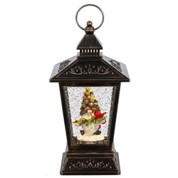 GAEM Изделие декоративное "Фонарь" (подсвет, вьюга, 3хАА н/п), L12 W12 H27 см