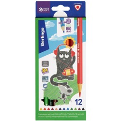 Карандаши 12цв Berlingo SuperSoft. Жил-был кот трехгран SS00512/12/Китай Подробнее