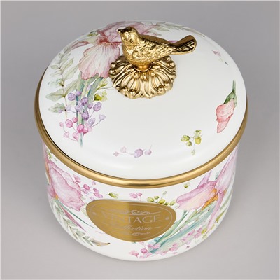 БАНКА ДЛЯ СЫПУЧИХ ПРОДУКТОВ AGNESS, СЕРИЯ IRISES, 12 Х 9СМ / 1,0Л