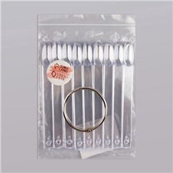 Палитра для лаков на кольце, 50 ногтей, форма овал, прозрачная