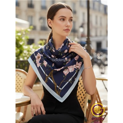Платок утепленный Сакура цвет 3040/11 (темно-синий)