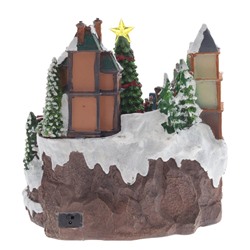 Фигурка декоративная "Рождество" (4 мелодии, подсвет, движ, 3xAA н/п, +USB), L27,5 W26 H29 см