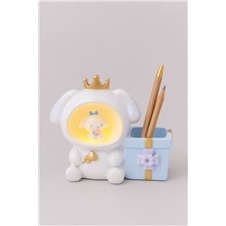 Ночник - подставка для канцелярских принадлежностей «Bunny princess», blue (17 см), пластик