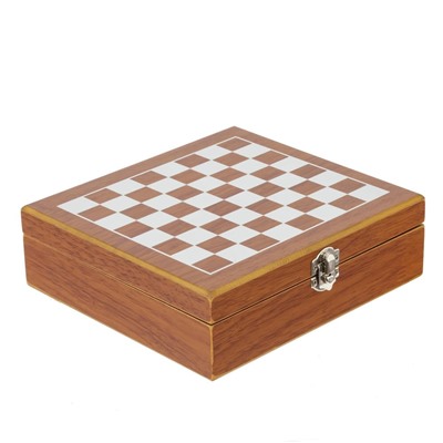 Набор подарочный (шахматы, фляжка, 220 мл, L20 W18,5 H6 см