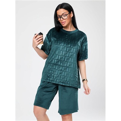 Костюм Чиэра жаккард изумруд ИвК