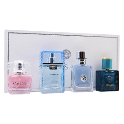 Подарочный набор Versace Unisex 4x30 ml ( 3 аромата мужских + 1 женский )