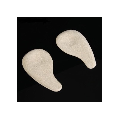 4291979 Полустельки (силикон, текст) на кл основе 10*6*0,5см (пара) беж.