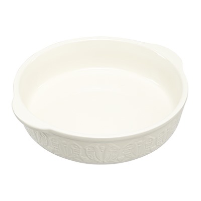 Блюдо для запекания Birds of Paradise, Ø27 см, кремовое