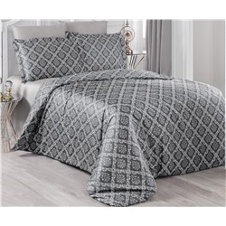 2 сп. Евро Комплект Постельного Белья Cotton Saten Vegas Lacivert - Altınbaşak