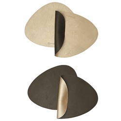 Набор из 4-х двухсторонних сервировочных салфеток Drop, 33х41 см, коричневый/карамельный