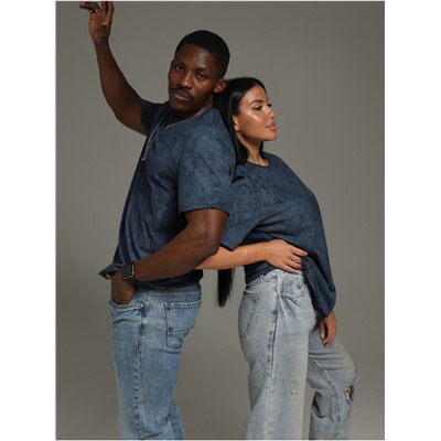 Футболка "Винтаж" синий  Мужская