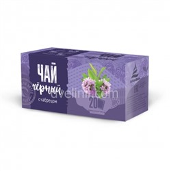 Чай черный с чабрецом, 20 фильтр-пакетов по 1,5 г