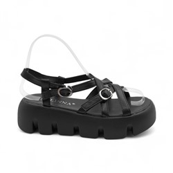 Женские босоножки L38-6G черные