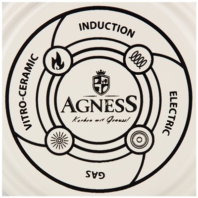 ЧАЙНИК ЭМАЛИРОВАННЫЙ AGNESS, СЕРИЯ ЯБЛОНЕВЫЙ САД, 1,0Л ПОДХОДИТ ДЛЯ ИНДУКЦИОН.ПЛИТ