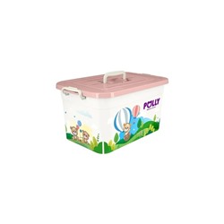 Контейнер для хранения игрушек с ручкой и защелками POLLY , 41,5*27*22, 15л