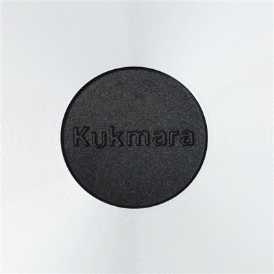 Сковорода KUKMARA «Традиция», d=22 см, стеклянная крышка, съёмная ручка, антипригарное покрытие, алюминий, чёрный