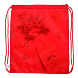 Новогодний мешок под сладости 290×340 мм, «С Новым годом», посылка (мягкий полиэстер плотностью 210D)