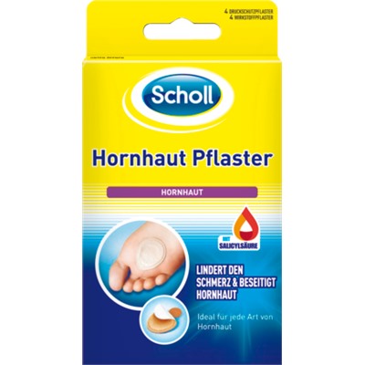 Scholl Пластырь для кожи ног, 4 шт