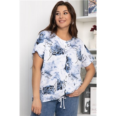 Блуза Велес (синяя) Б13758-20М
