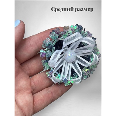 Бантик на эластичной резинке ажурный 1 шт Арт 0274/13