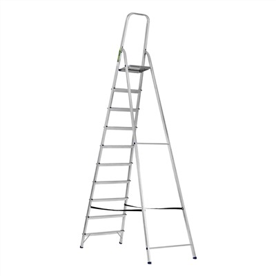 Стремянка, 10 ступеней, алюминиевая, Сибртех