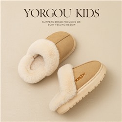 Children's demi-season keep warm winter slippers for boys indoor