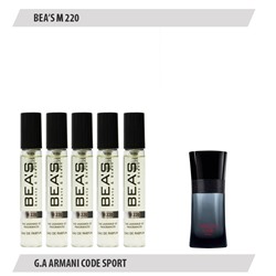 Парфюмерный набор BEAS Giorgio Armani Code Sport Men 5*5 ml M220, Парфюмерный набор Beas M220 создан по мотивам аромата Giorgio Armani Code Sport