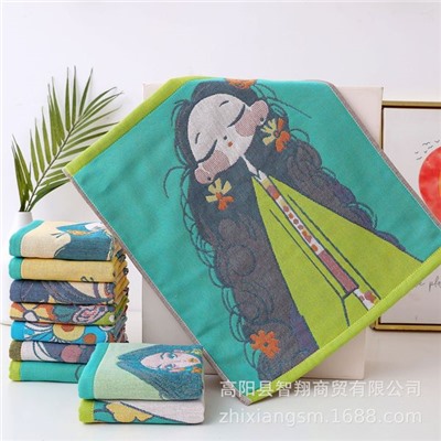 Gauze cotton scarf, soft wet wipes for face washing, children's towel, Chinese style