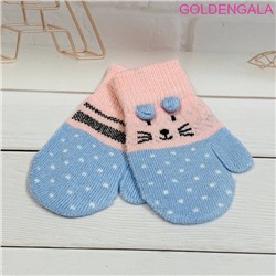 Детские варежки утепленные длина 13 см Арт 1 модель 3