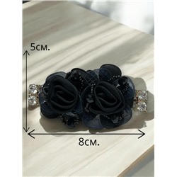 Заколка-автомат ручной работы Корея  Арт ЭЛ1 цвет черный