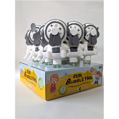 Портативный механический ручной вентилятор «Sweet astronaut», grey, шоу-бокс 12 шт.