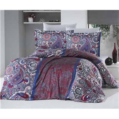 2 сп. Евро Комплект Постельного Белья Cotton Saten Marlie - Altınbaşak