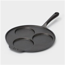 Сковорода-оладница, d=19.5 см, индукция, чугун, чёрная