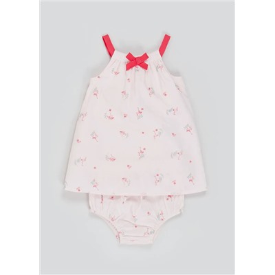 Girls Sleeveless Dress & Knickers Set (Newborn-23mths)
