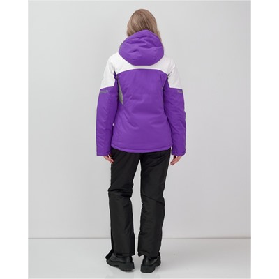 Горнолыжный костюм женский зимний УЦЕНКА фиолетового цвета 02810F