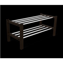 Полка для обуви Альберо SHT-SR9-4
                        венге / алюм.металлик