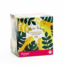 Салфетки «Premial» косметические 2-слойные в коробке Нон стоп, 70 шт. МИКС