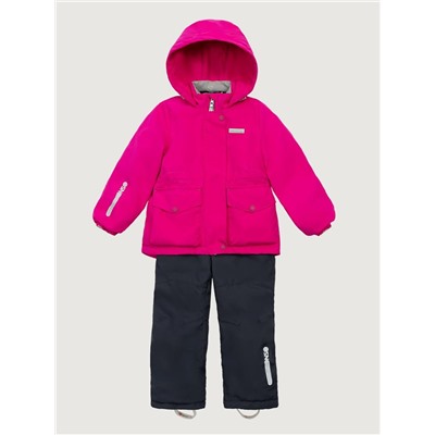 Комплект утеплённый для девочки NIKASTYLE 7м2225 Фуксия графит