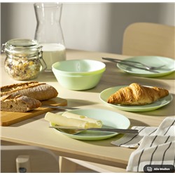 OFTAST Dessertteller, weiß, 19 cm