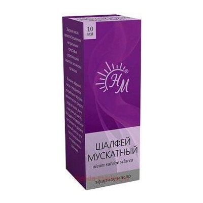 НАТУРАЛЬНЫЕ МАСЛА Масло Шалфей мускатный 10 мл/эфирное в инд.уп./