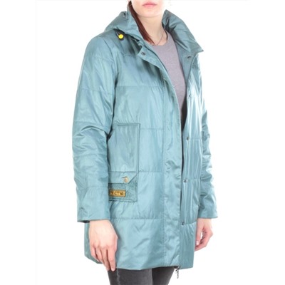 22-309 GREY-GREEN Куртка демисезонная женская AKiDSEFRS (100 гр. синтепон)
