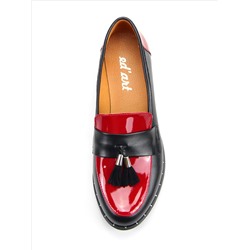 Лоферы ED'ART 117.madonna'9g.black+red R