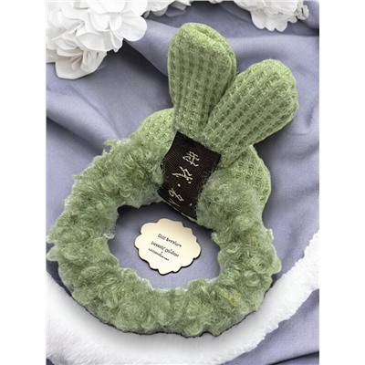 Резинка для волос меховая "Зайка" РД6 модель 1