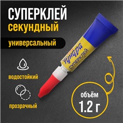 Суперклей ТУНДРА, секундный, 1.2 г