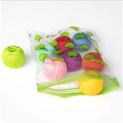 Универсальные пакеты Paterra Авокадо яблоко с двойным замком, 15,5 x 15 см., 18,5 x 21 см., 30 + 30 шт.