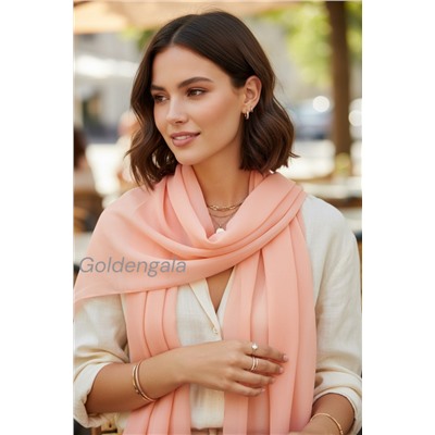 Шарф шифоновый однотонный Арт 0984/5