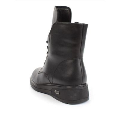 04-M3-830 BLACK Ботинки зимние женские (натуральная кожа, натуральный мех)